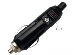 Auto Male Plug Cigarette Lighter Adapter with LED